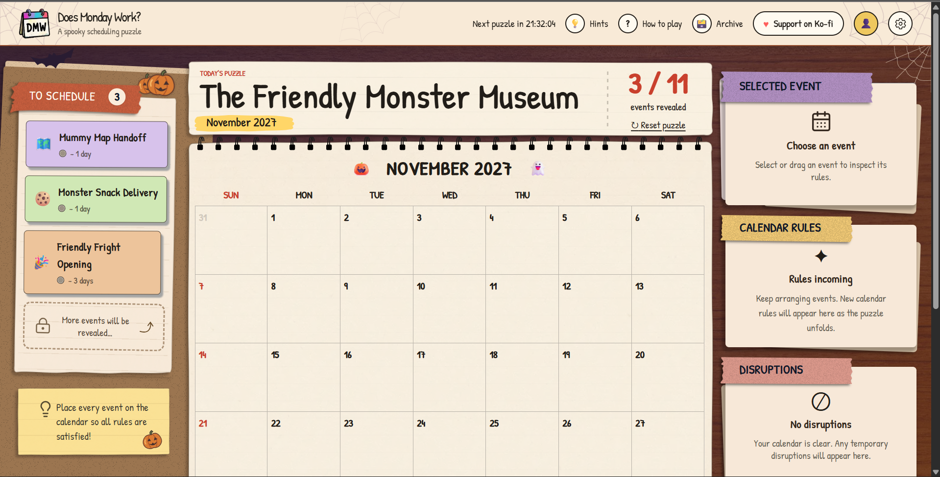 Screenshot of Does Monday Work?