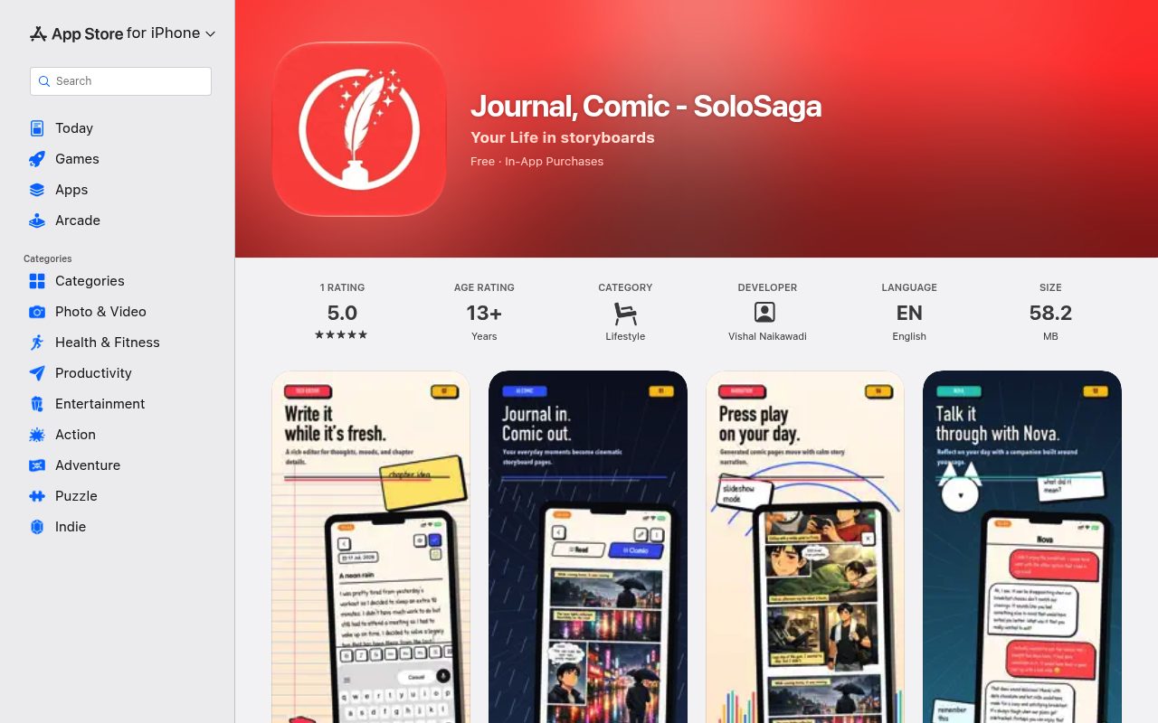 Screenshot of SoloSaga